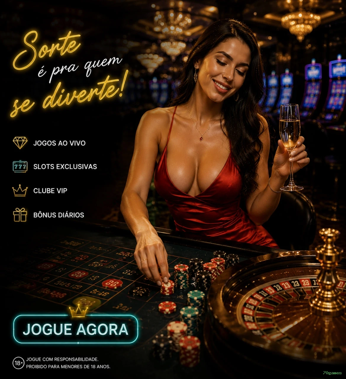 Apostas esportivas da 70games com odds competitivas